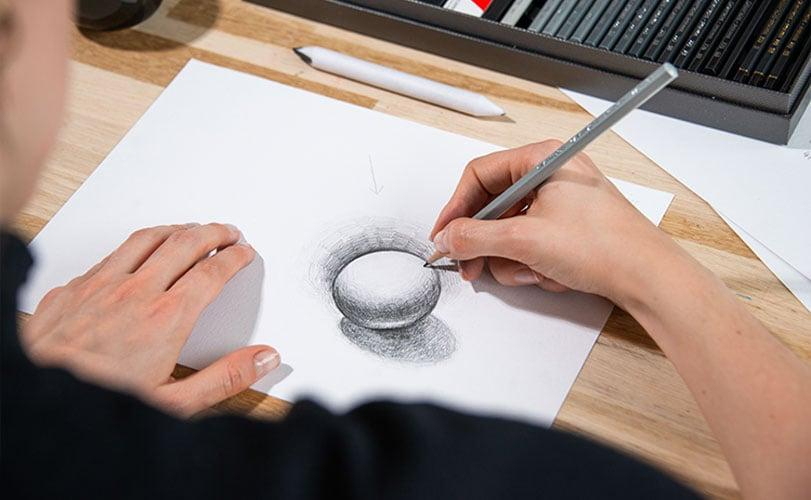 teknik arsir dalam menggambar dengan pensil